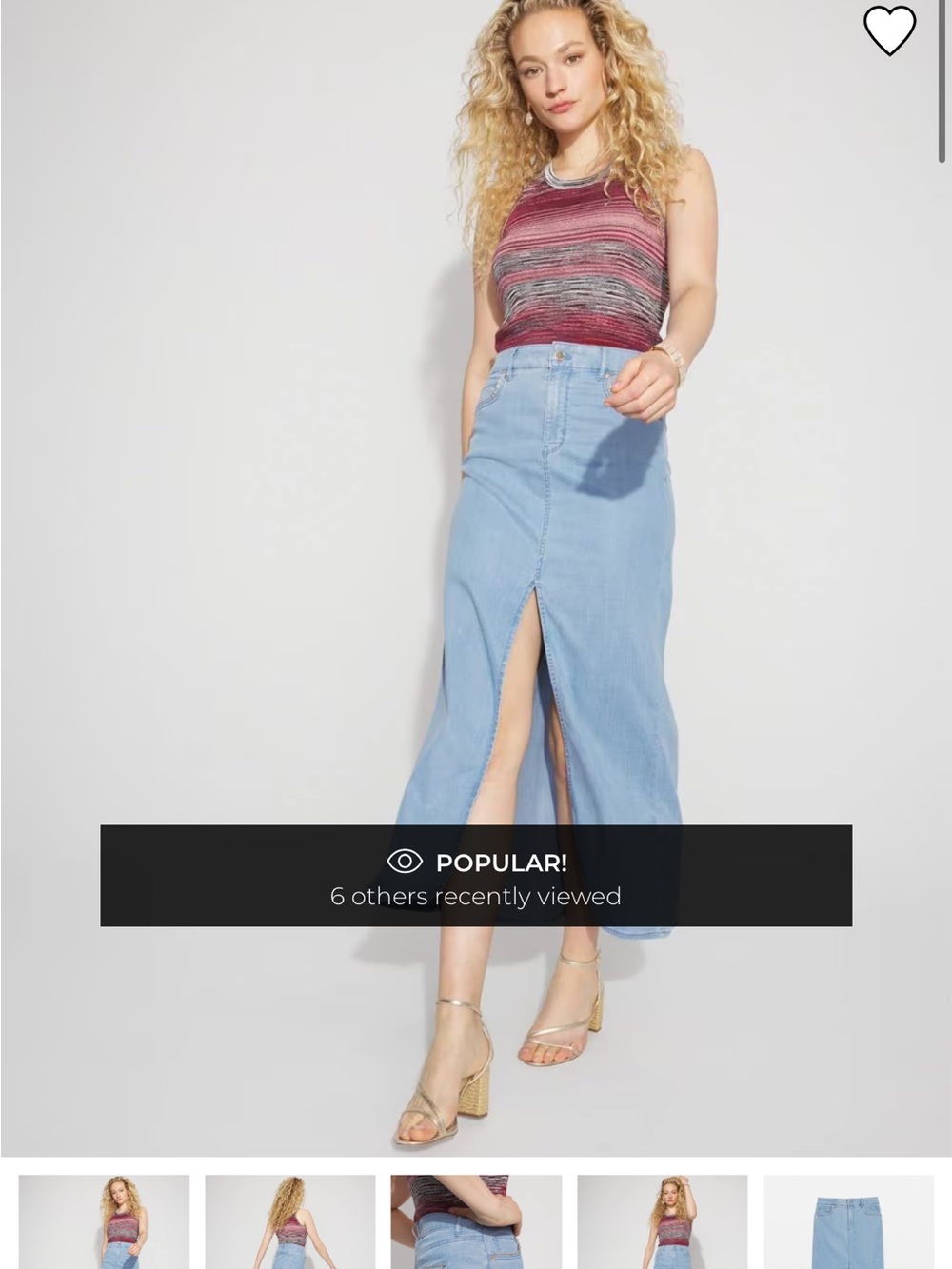 Chain Detail Tencel Maxi Skirt